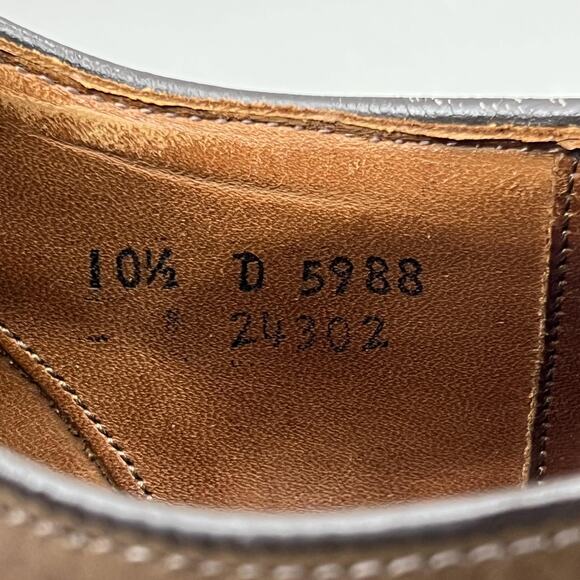 Allen Edmonds Weybridge Medallion Oxford Men Size 10.5 D Brown Leather Shoes main image 6